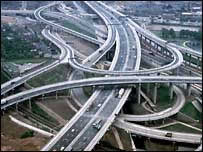 Spaghetti Junction, otherwise known as Junction 6 on the M6, is one of Birmingham's most famous - and notorious - landmarks. The junction is officially recorded as Gravelly Hill Interchange, but the title is rarely used. The name "Spaghetti Junction" more closely captures the appearance of the junction, where three motorways meet and tangle with a host of major and minor roads that lead into and out of Birmingham. 