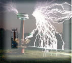 Tesla coils guarding street corners