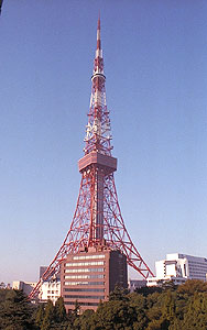 tokyo tower is taller than the eiffel tower yet through superior modern japanese engineering only weighs a little over half the amount